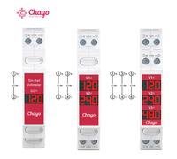 Voltmetro Digitale LED Modulare Miniaturizzato per Montaggio su Guida DIN, Singolo/Doppio/Triplo Canale, 11V-310V DC, Rilevatore di Tensione Chayo