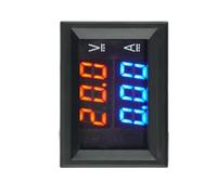Voltmetro digitale Misuratore di tensione e corrente a doppio display DC 0-300V 10A/50A/100A LED Dimensioni compatte for test elettrici industriali(10A)
