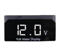 Voltmetro digitale per auto, display di tensione a LED | Indicatore audio per auto moto - Misuratore di tensione impermeabile, impermeabile per automobili, camper, automazione di sottostazioni per a