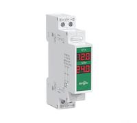 Voltmetro digitale per montaggio su guida DIN, 23 vie, CC 11 V, 310 V, con display a LED per una tensione CC accurata ReaFor Ding e installazione stabile su guida da 35 mm (TOVME-2D)