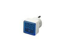 Voltmetro digitale Piazza Spina di UE AC220V Tester di tensione Meter Monitor di alimentazione Indicatore LED Lampada pilota Luce Display Voltmetro (Blue)