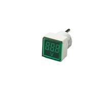 Voltmetro digitale Piazza Spina di UE AC220V Tester di tensione Meter Monitor di alimentazione Indicatore LED Lampada pilota Luce Display Voltmetro (Green)