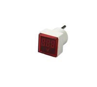 Voltmetro digitale Piazza Spina di UE AC220V Tester di tensione Meter Monitor di alimentazione Indicatore LED Lampada pilota Luce Display Voltmetro (Red)