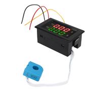 Voltmetro e amperometro 2-in-1 600V 20A, doppio display digitale LED, ideale per auto e moto