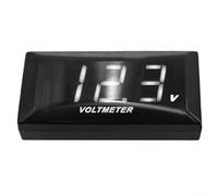 Voltmetro elettronico per moto e veicoli elettrici batteria 12V 150V con visualizzazione in tempo reale della tensione e dello stato di carica (luce bianca)