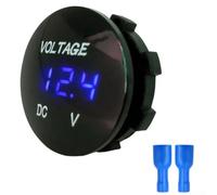 Voltmetro multiuso impermeabile per letture accurate della tensione della batteria nei veicoli (blu)