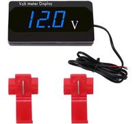 Voltmetro per Auto Impermeabile DC 12V Con Schermo Digitale a LED, Misuratore Di