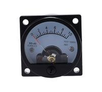 Voltmetro SO-45 AC 1 V 2 V 5 V 10 V 15 V 20 V 50 V 100 V 150 V 200 V 300 V 500 V Quadrante analogico rotondo Tester da pannello Voltmetro Calibro Nero(400V)