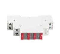 Voltmetro su guida DIN, Modulare Triplo DC Voltmetro LCD Isolato 11-310V | Alloggiamento in policarbonato Display a tre vie Ingressi separati Lettura digitale Montaggio a pannello Allarme