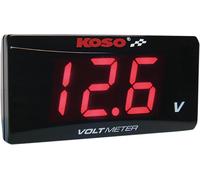 Voltmetro KOSO Super Slim Rosso ba024r00 per Moto Ricambi Ciclomotore