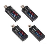 Voltmetro USB con doppio display LCD - Misuratore di tensione di corrente digitale per dispositivi 3V-9V, risoluzione 0.01V/0.01A, KWS-10VA Mo