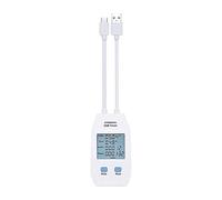 Voltmetro, UT658DUAL USB Tester di tensione e corrente monitora volt ampere misuratore di capacità del caricatore del prodotto digitale con memorizzazione dei dati