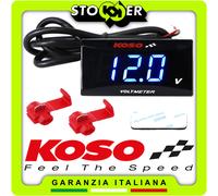 VOLTMETRO VOLTS KOSO DIGITALE UNIVERSALE DISPLAY BLU MOTO SCOOTER QUAD AUTO KART