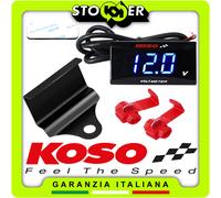 VOLTMETRO VOLTS KOSO + STAFFA PER MANUBRIO STRUMENTAZIONE DIGITALE MOTO SCOOTER