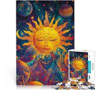 Volto del Sole Cosmico Puzzle 1000 pezzi per adolescenti Giocattoli che creano dipendenza e sfidano l'intelligenza del cervello Decorazione d'arte per la casa 38x26cm