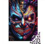 Volto Demoniaco Arte Fantastica Puzzle 1000 Pezzi Gioco di Puzzle 1000 Pezzi Carta Adulti Relax Concentrazione Decorazione Regalo Famiglia 38x26cm/1000pcs