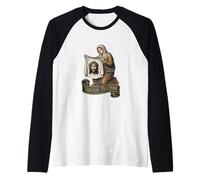 Volto di Gesù Cristo Cattolico Maglia con Maniche Raglan