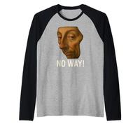 Volto Rinascimentale, con, Testo, No Way Maglia con Maniche Raglan