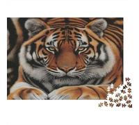 Volto tigre Puzzles 1000 Pezzi In Re Tigre Incastro Perfetto, Un Gioco Di Puzzle Per Enigma Per Lo Stress Relief, Ideale Per Per La Decompressione E La Decorazione