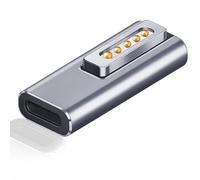 Voltrique Adaptateur Magnétique Mag 2 vers USB C pour MacBook Pro Air 2013-2015, Convertisseur de Charge Rapide PD 100W avec Connecteur en T Tip, Alliage d'Aluminium