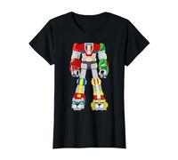 Voltron: Defender of The Universe Costume Vintage Maglietta, Donna, Nero, XL