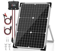 Voltset Kit pannello solare da 30 W 12 V, monocristallino per batteria solare Trickle Charger Maintainer + aggiornamento 10A MPPT regolatore di carica + staffa di montaggio regolabile per auto,