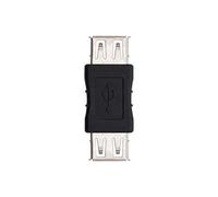 VoltShine Adattatore USB 2.0 A/H - Femmina a Femmina - Nero - Collegare Dispositivi USB per Trasferimento dati e Ricarica