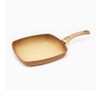 VoltShine Barbecue piatto in terracotta 28 x 28 cm, ideale per arrostire carni e verdure su griglie o fuochi.