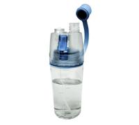 VoltShine Bottiglia d'acqua con spray, 400 ml, dispenser integrato, ideale per idratazione e freschezza nelle attività sportive e all'aperto.