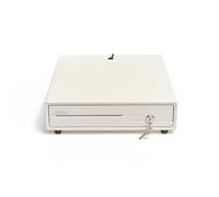 VoltShine Cassetto Porta Portamonete - cassetto 38 cm, 4 Scomparti, 6 Scomparti, Colore Bianco, Ideale per organizzazione e stoccaggio