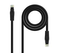 VoltShine Cavo di rete Cat.6A UTP AWG24 LSZH 25cm nero, ideale per connessioni ad alta velocità su reti e dispositivi elettronici.