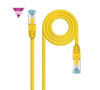 VoltShine Cavo di rete Cat.7 LSZH S/FTP PIMF AWG26 Giallo 50 cm, ideale per connessioni ad alta velocità e ambienti a bassa emissione di fumo.