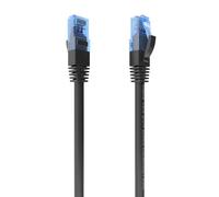 VoltShine Cavo di rete RJ45 Cat.6 UTP AWG26 CCA nero 1,0 m, ideale per connessioni ad alta velocità su reti informatiche.