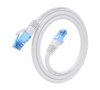 VoltShine Cavo RJ45 Cat.6 UTP AWG26 CCA bianco 0,5 m, ideale per collegamento di reti Ethernet ad alta velocità e trasmissione dati.