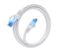 VoltShine Cavo RJ45 Cat.6 UTP AWG26 CCA Bianco 1.0m - Alta velocità, connessione stabile, ideale per reti e trasmissione dati.