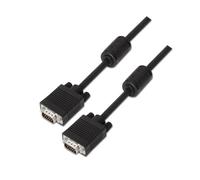 VoltShine Cavo SVGA Ferrita HDB15M-HDB15M nero 15m ideale per collegamenti video su monitor e proiettori, compatibile con dispositivi VGA.