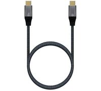 VoltShine Cavo USB 2.0 5A 100W E-Mark Alluminio Grigio 1.0M - Connessione rapida ed efficiente per la ricarica e il trasferimento dei dati.