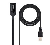 VoltShine Cavo USB 2.0 da 5 m con amplificatore di tipo A/M-A/H per collegamento e trasferimento dati di dispositivi elettronici.