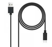 VoltShine Cavo USB 2.0 Tipo C/M-A, 3 A, 3,0 m, nero, ideale per caricare dispositivi e trasferire dati in modo rapido ed efficiente.