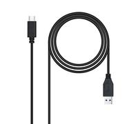 VoltShine Cavo USB 3.1 GEN2 10Gbps 3A USB-C/M-A/M nero 2M - Connessione rapida e ricarica efficiente per dispositivi compatibili.