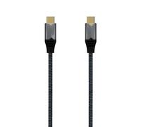 VoltShine Cavo USB 3.2 Gen 2x2 E-Mark 5A CM-CM 2M Grigio - Trasferimento rapido e Ricarica efficiente per Dispositivi compatibili.