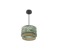 VoltShine Ciondolo Congo 30 cm 1 porta E27 nero verde naturale per illuminare e decorare