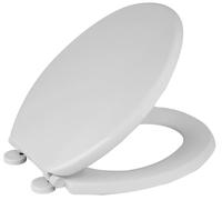 VoltShine Coperchio WC in plastica bianca, design moderno, facile installazione e pulizia, ideale per bagni, offre comfort e durata.
