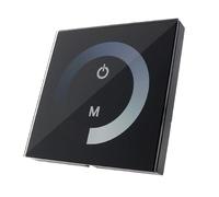 VoltShine Dimmer da incasso touch monocolore per strisce LED 12/24V, regolazione della luminosità, controllo elettronico, ideale per illuminazione decorativa e ambiente.