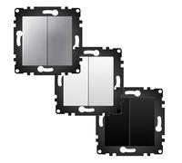 VoltShine Doppio interruttore PJ bianco: controlla due circuiti elettrici con efficienza. Il suo design elegante si integra in qualsiasi ambiente, garantendo qualità e funzionalità in ogni utilizzo.