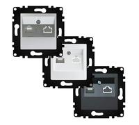 VoltShine Modulo Telefono Grigio: Questo elegante modulo consente un'installazione agile, esaltando lo stile di qualsiasi ambiente a casa o in ufficio con la sua estetica moderna e minimalista.