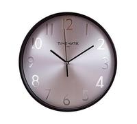 VoltShine Orologio da parete con fondo metallico, design moderno, facile da installare, ideale per decorare spazi e mantenere il tempo visibile.
