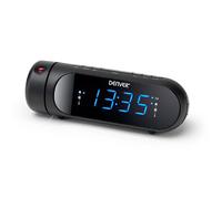 VoltShine Orologio sveglia con proiettore 180°, display LED, doppio allarme, backup batteria, ideale per guardare l'ora proiettata sulla parete.