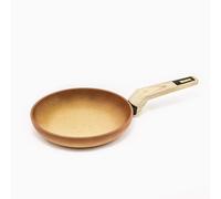 VoltShine Padella 28 cm con rivestimento in terracotta, antiaderente e facile da pulire, ideale per cucinare senza grassi e preparare cibi sani.