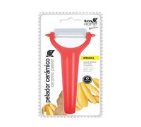 VoltShine Pelapatate in ceramica piatto, taglio preciso, manico ergonomico, ideale per sbucciare frutta e verdura in cucina.